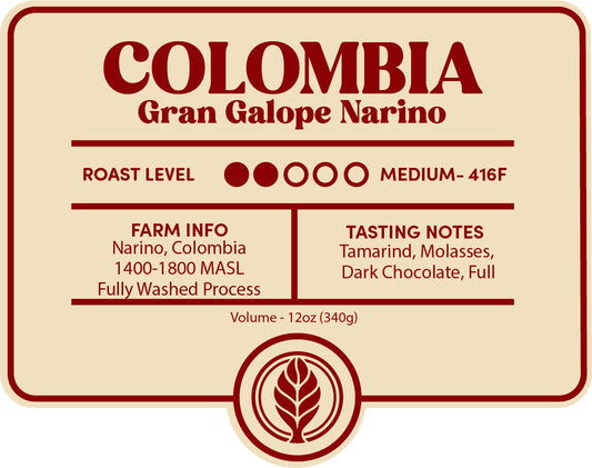 Coffee - Colombia Gran Galope Narino - Black Elm Coffee