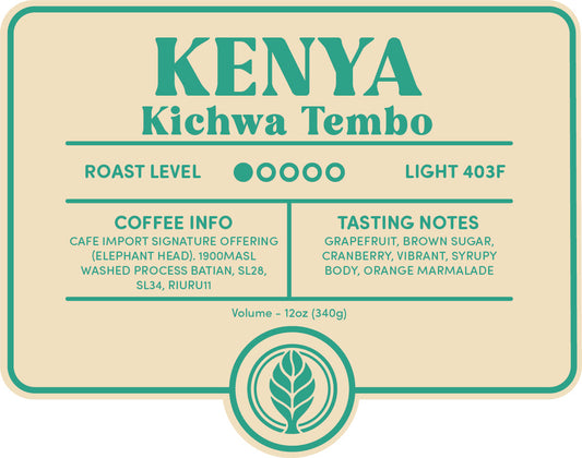 Coffee - Kenya Kichwa Tembo - Black Elm Coffee