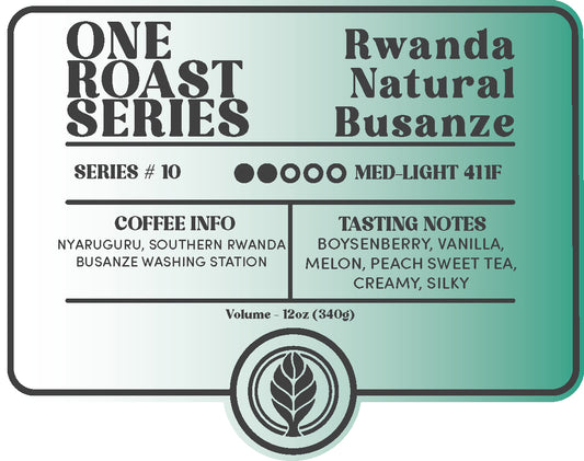 ONE ROAST SERIES #10 Rwanda Natural Busanze Washing Station