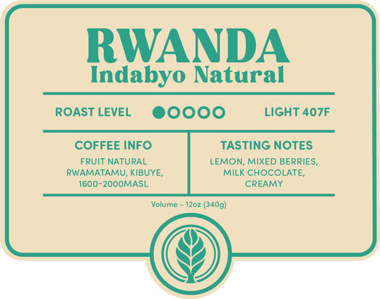 Coffee - Rwanda Indabyo Natural - Black Elm Coffee