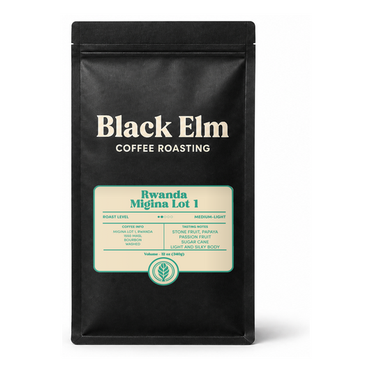 Rwanda Migina Lot 1 — Stone Fruit, Papaya, Passion Fruit, Sugar Cane | Black Elm Coffee